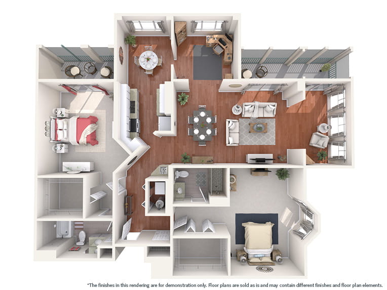 Cape Lookout (Villa) - 1603 square feet - 2 Bed, 2 Bath + Den