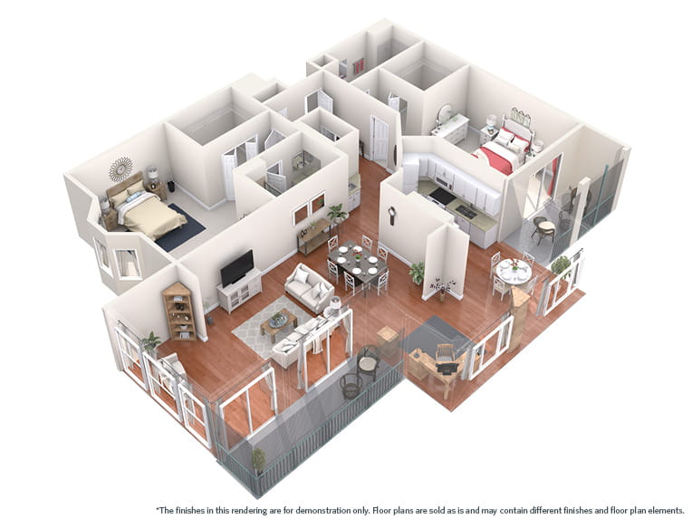 Cape Lookout (Villa) - 1603 square feet - 2 Bed, 2 Bath + Den