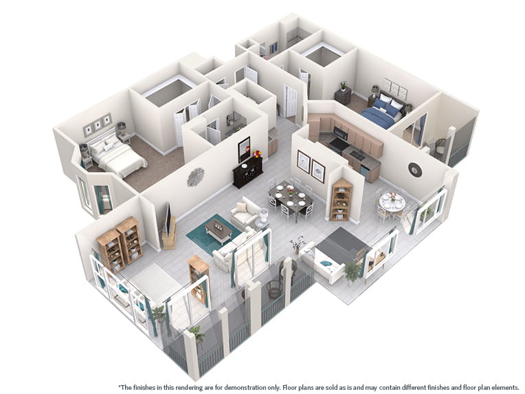 Cape San Blas (Villa) - 1673 square feet - 2 Bed, 2 Bath + Den