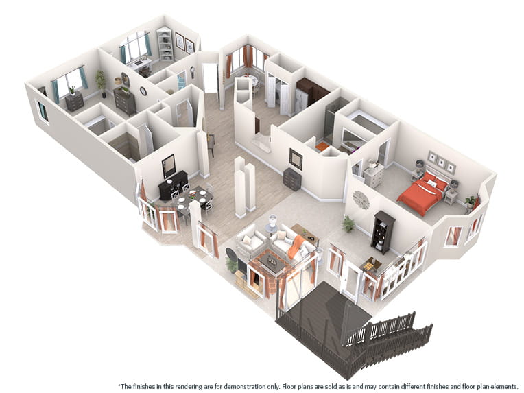 St. Marks (Veranda) - 2034 square feet - 2 Bed, 2.5 Bath + Den