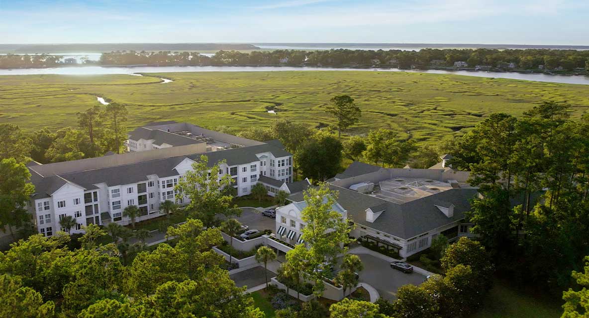 TidePointe, a Vi Community - Aerial shot. 