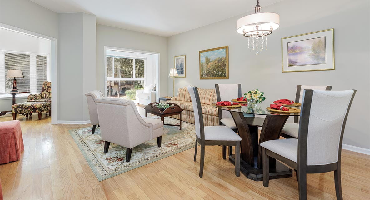 TidePointe, a Vi Community - Living Room. 